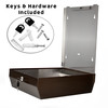 Alpine Industries Bronze Brushed Stainless Steel C-Fold/Multi-Fold Paper Towel Dispenser 480-AB